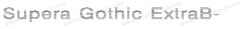 Supera Gothic ExtraB字体转换
